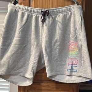 Hurley Men’s Athletic Gray Shorts with Multicolor Logo